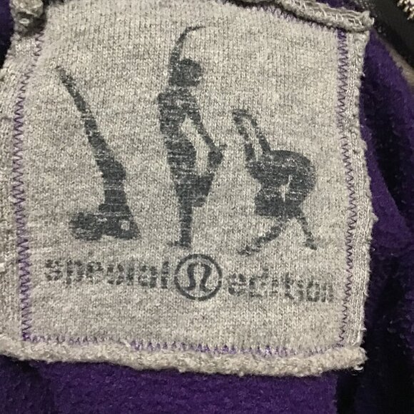 Lululemon Special Edition Scuba Hoodie Purple with Gray Trim Size 8 - Picture 10 of 12